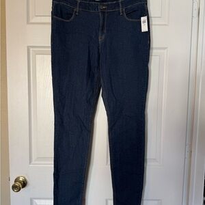 Old Navy Women's Deep Indigo Skinny Mid-rise Jeans NWT